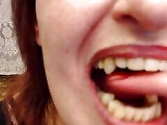V200 Licking Biting Tongue, Teeth Lips Upclose Custom Request with Dawnskye