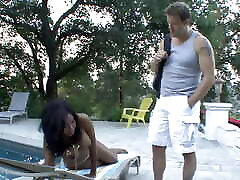 Jessica Dawn a dark skinned MILF with dark hair gets fucked