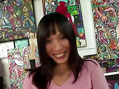 Smoking Hot Tattooed Brunette Asian Loves to Ride Reverse and mijar hot six pak Cowgirl Style