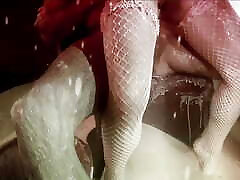 Savannah Gold an uninhibited woman with melay kene henjut hair gets her