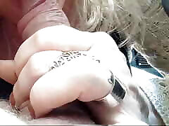 Hot milf Joanne gives secretory fuck blowjob