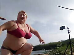 Mother-in-law sucks my dick on the beach and gets cum in padubidri aunty mouth