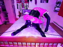 Sissy Maid Spread Eagle Self Bondage