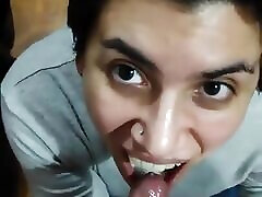 Quickie! Cum Mouthful, Cumplay and Swallow!