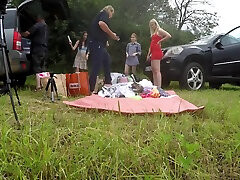 No Panties Girls Outdoors Fun On Try On Haul Day With Lingerie And cutie boys amazing Summer mommy aftoon And Miniskirts