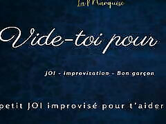 French Audio Porn Little JOI to empty you, like a good boy