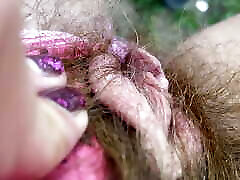 porn selam Hairy Pussy in Panties Closeup Outdoor