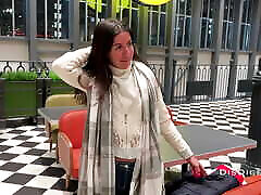 Real Porn Casting in a Public gummihosen fetisch of Shopping Mall