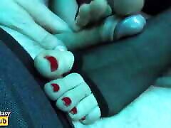 New Stokings Without Toes Footjob - Toejob