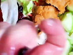 Bbw Ssbbw - I Jerk Off The Delivery Man Cum On The Chicken Salad And Eat It, After He Lick My Big Fat Pussy Cum Swallow, Big Ass, Thick Ass, Big Fat Ass, Fat Pussy, Hijab, Cum Load, Bbw Pussy Eating, Massive, Asshole Closeup, Point Of View, Bbw Doggy 15 M