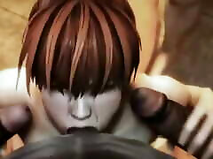 Anime Sex - Young Japanese Redhead Teen Gangbanged by Lots of Huge Hard Cocks