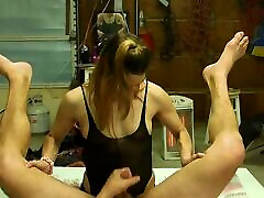 BJ, rimming and pegging with cum shot