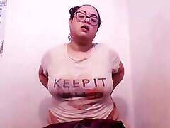 xxx masti sex Wilde Hump her Pillow with a Butt Plug Tail in her Big Latina Ass