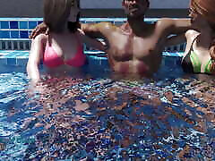 My Dorm 15- Mark Giving xxxx desi mms Massage to His Stepsister Emma at Swimming Pool