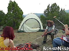 Cute Redhead Does First Ass-to-mouth and Lesbian Experience in Camping Audition Video