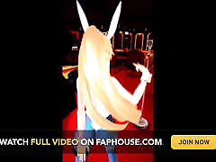 Sexy Girl in Bunny Suit Dance