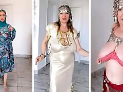 orientalischer reiz: vollbusige oma mariaold&039;s strip dance extravaganza