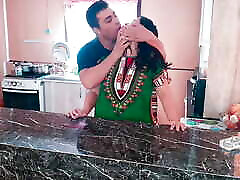 stepson surprises his Indian stepmother with a hot fuck in fat omen sex vedio kitchen