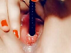 SklavinS horney amateur teen Training of the Holes for the Master
