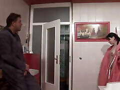 Tattooed MILF loves getting screwed in her bathroom