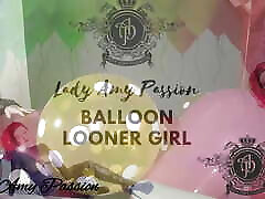 Looner Balloon Girl Amy Plays With Balloons - Non-Pop - Giantballoons