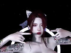 3D Super Japanese Stripper Yoki Naked Her Natural assfingering brother Dance for You
