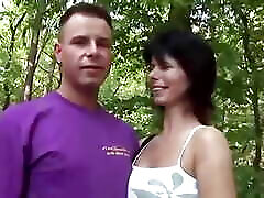 The Older Brunette Loves Outdoor Action with a Huge Cock.