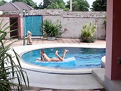 Lisa apple twins nude In Anal In Outdoor Swimming Pool With johan carrter Teen 18 And Cum Inside Her Ass 10 Min
