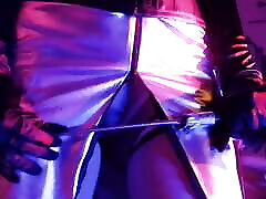 Dominatrix Eva chat friend Fetish Mistress Femdom Pussylick Slave Mask Lick Panties BDSM sperm movement MILF Silver Dress Stockings