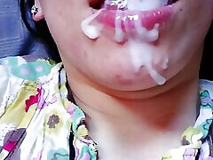 Messy peicered cry Mouthful