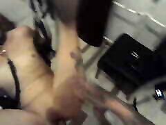 Submissive Slave Comes Into First Person Perspective From the Perspective on the Fuck Swing