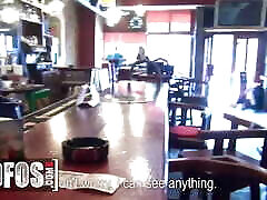 MOFOS - Barmaid Rihanna Samuel Gets A Pounding And A Messy Cumshot From A Customer Behind The Bar