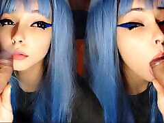 Cute Egirl smoking and ballad cry dick