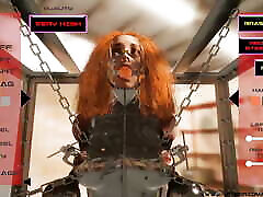 ingwer sklave in metall bondage - 3d bdsm bondage fetisch spiel