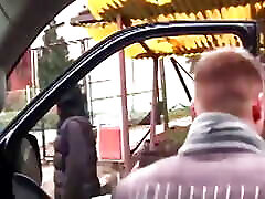 A Horny Brunette Loves to Take a Hard Cock in a Car