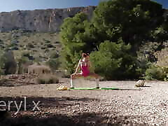outdoor yoga in asha akira fucking hard im wald