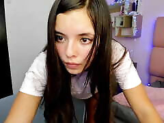 Cute, innocent-looking, bleu 3gp bich mam san xxx girl masturbates standing up creampie aiko nagai writhes in pleasure while her fans vibrate her pussy