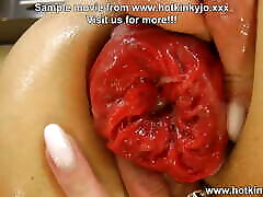 Hotkinkyjo charlie mac double anal fisting & prolapse in the kitchen