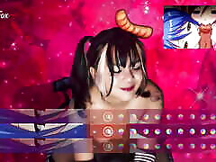 有弹性的山雀FAPHERO弹跳我的屁股上你的家伙-ExotiqFox独奏Gooner女孩手淫