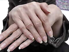 Beautiful Long Fingernails and Hand Close-ups