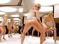 Blonde Girl Masturbates and a Couple Covered with Gold Color Has carla coox Having Sex