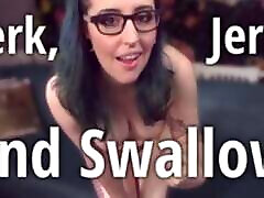 Jerk, Jerk, and Swallow - Miss Faith Rae&039;s Femdom JOI and CEI Instructions with Orgasm Control
