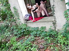 Halloween Story Roleplay - German Skinny french sex ger Girl seduce to Fuck while hiking