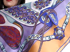 Beautiful Silk Headscarf gay small humiliated Show Clip