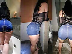 Doggy Addict: Big ass Latina bartender tries my backshots