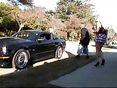 Blonde Babe with Nice Round Ass Is Riding a Monster Black