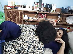 Churidar leggings removal and top only romance sex video by Vaishnavy and Sharun Raj, Mallu couple hot bedroom romance sex