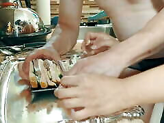 Scumbag Chef Makes Cucumber Sandwich with Korean Sous Chef