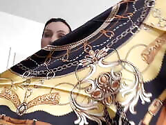 Lady Victoria Valente Satin Headscarves Fashion Show, interest video and Satin, Scarf Queen