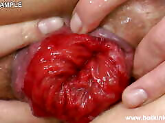 Balls in Ass on the Red Cover Bed, Anal steele hot by Hotkinkyjop4
